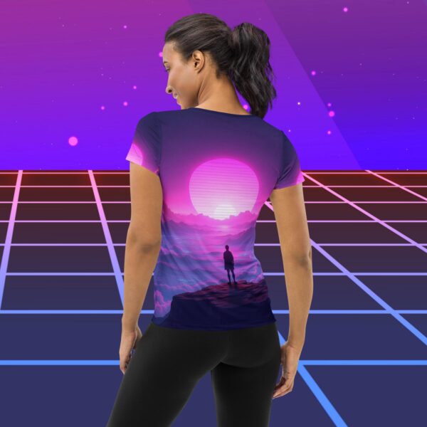 Horizons Album Cover Women’s Athletic T-Shirt - Image 2