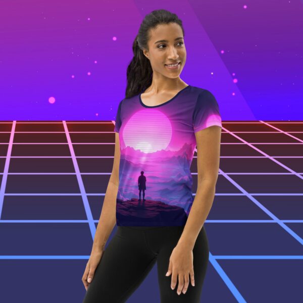 Horizons Album Cover Women’s Athletic T-Shirt - Image 3