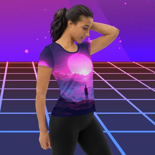 Horizons Album Cover Women’s Athletic T-Shirt - Image 4